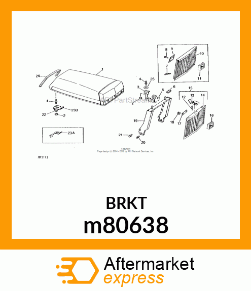 LATCH, LATCH, HOOD m80638