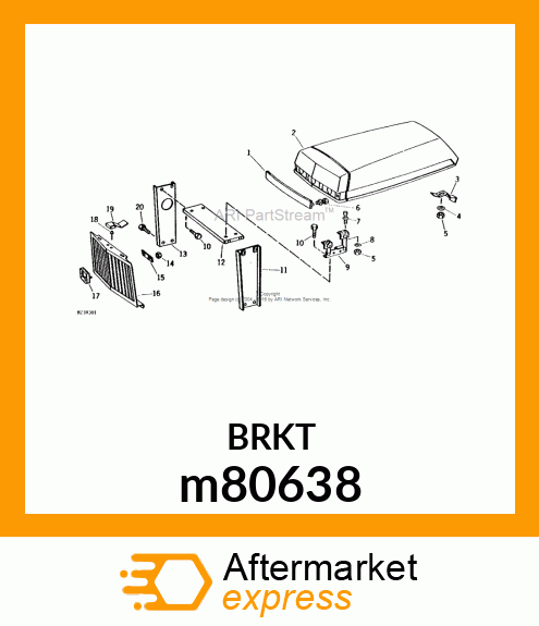 LATCH, LATCH, HOOD m80638