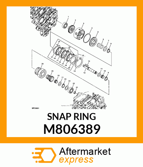 SNAP RING, RING 32 M806389