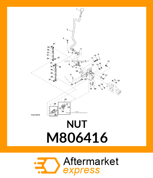 NUT, NUT, ADJUSTING 8X40 M806416