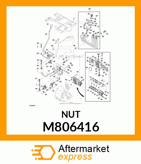 NUT, NUT, ADJUSTING 8X40 M806416