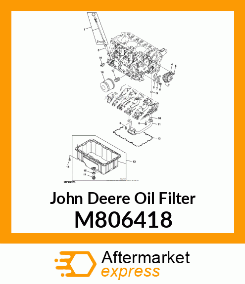 OIL FILTER, FILTER, OIL M806418