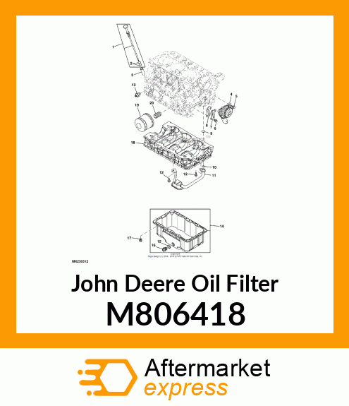 OIL FILTER, FILTER, OIL M806418