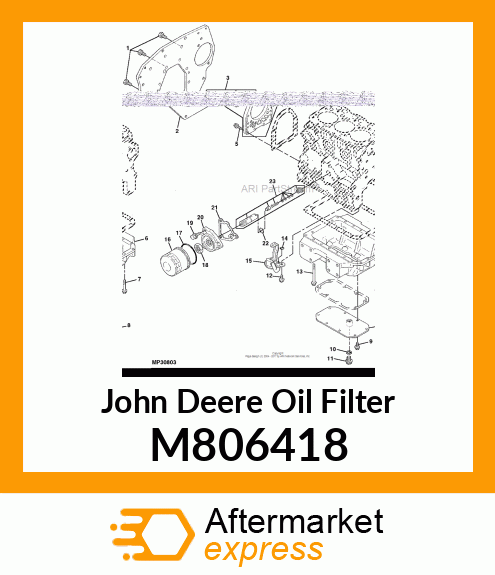 OIL FILTER, FILTER, OIL M806418