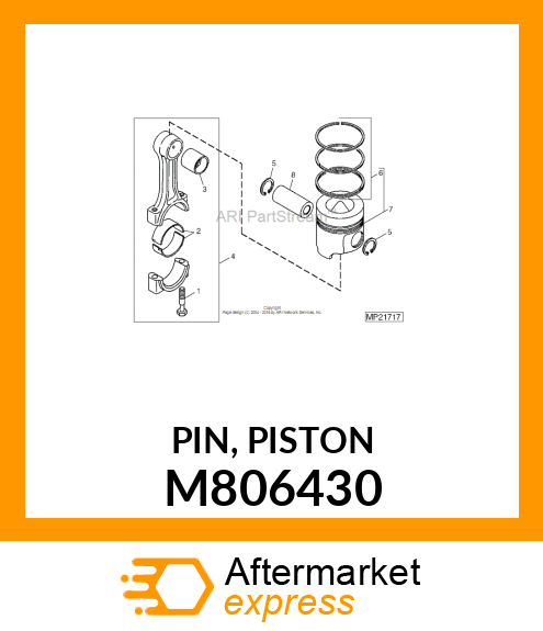 PIN, PISTON M806430