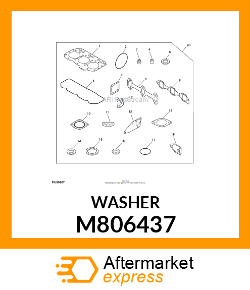 WASHER, SEAL M806437