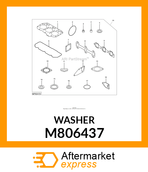 WASHER, SEAL M806437