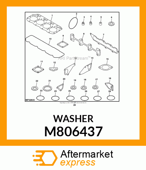 WASHER, SEAL M806437