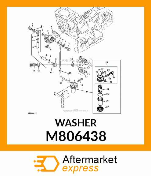 WASHER, WASHER, SEAL M806438