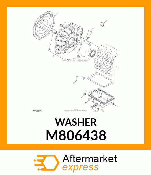 WASHER, WASHER, SEAL M806438