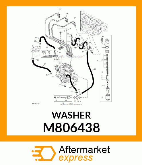 WASHER, WASHER, SEAL M806438