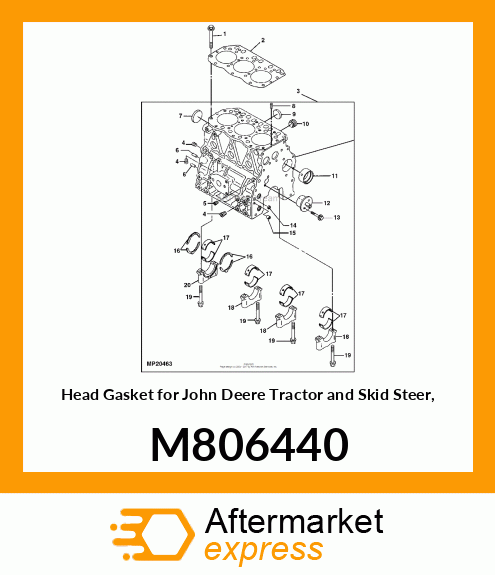 GASKET, CYL. HEAD M806440