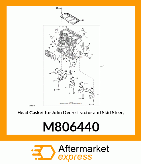 GASKET, CYL. HEAD M806440