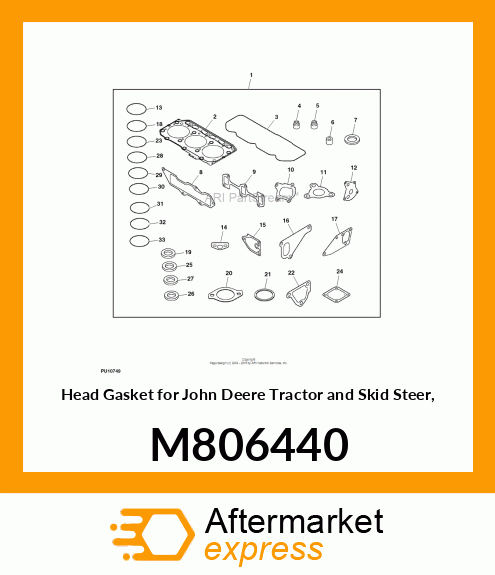 GASKET, CYL. HEAD M806440