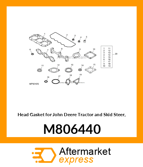 GASKET, CYL. HEAD M806440