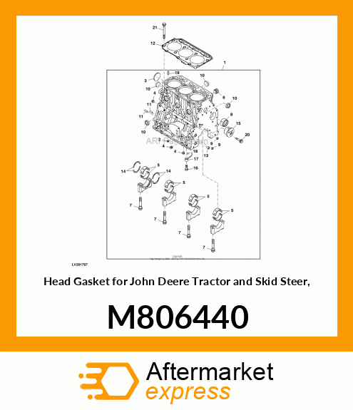 GASKET, CYL. HEAD M806440