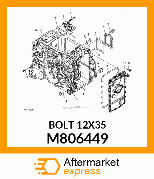 BOLT 12X35 M806449