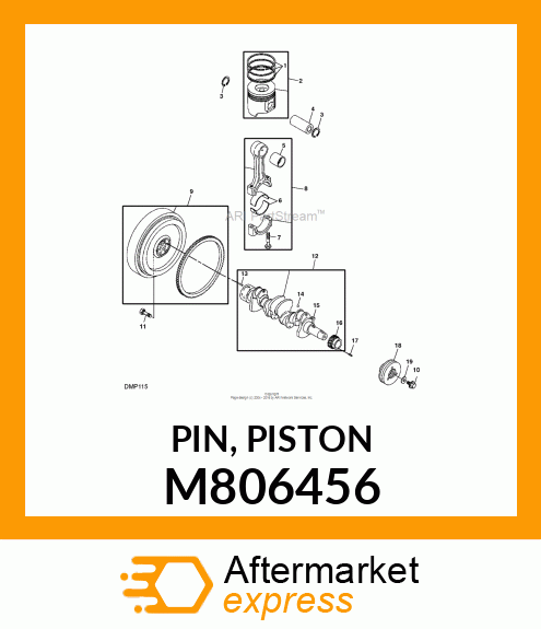 PIN, PISTON M806456