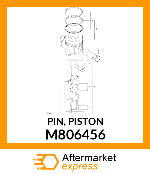 PIN, PISTON M806456