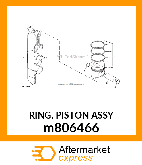 RING, PISTON ASSY m806466