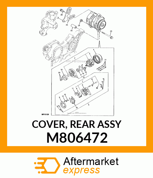 COVER, REAR ASSY M806472