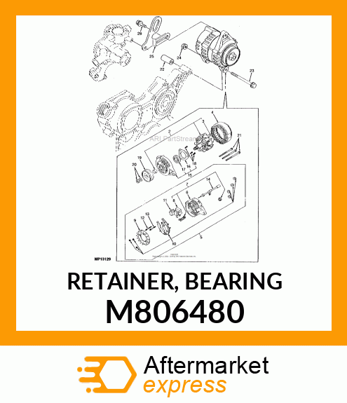 RETAINER, BEARING M806480