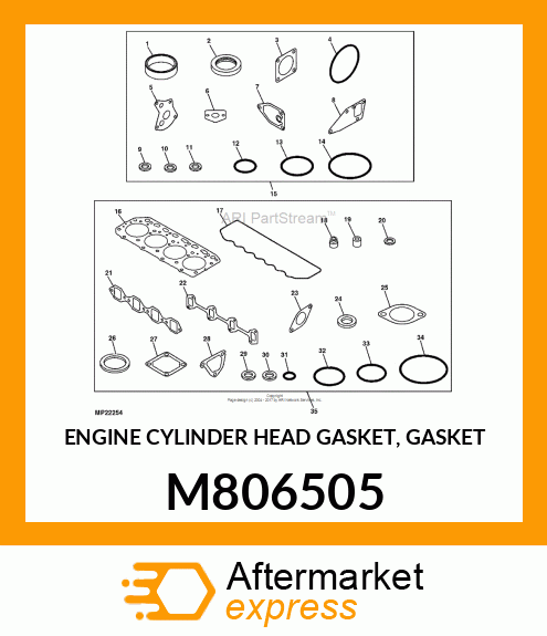 ENGINE CYLINDER HEAD GASKET, GASKET M806505