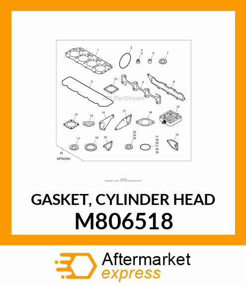 GASKET, CYLINDER HEAD M806518