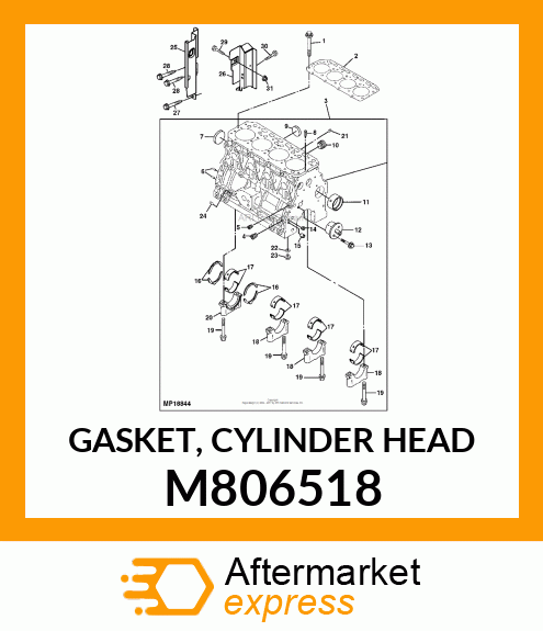 GASKET, CYLINDER HEAD M806518