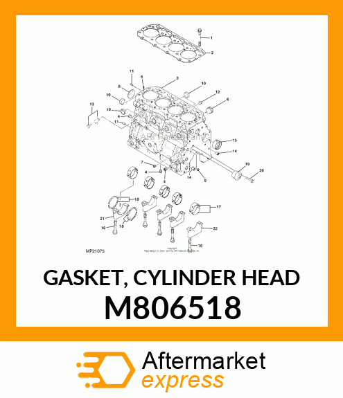 GASKET, CYLINDER HEAD M806518