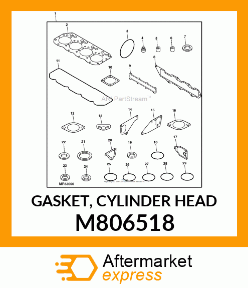 GASKET, CYLINDER HEAD M806518