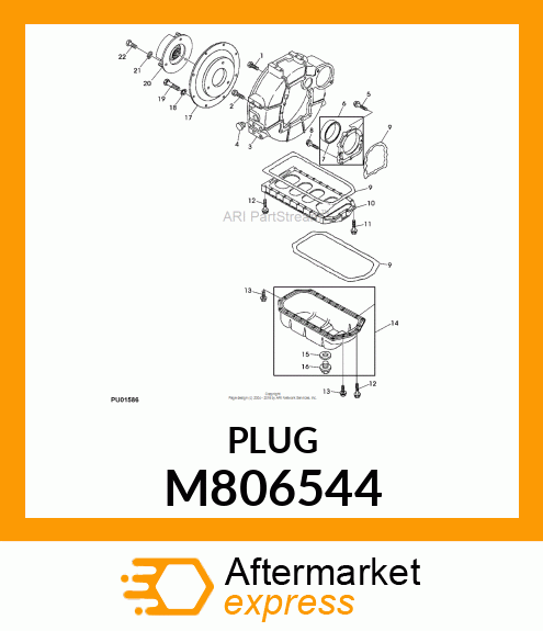 PLUG, DRAIN 22 M806544