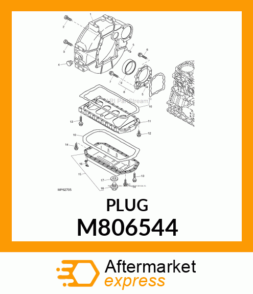 PLUG, DRAIN 22 M806544