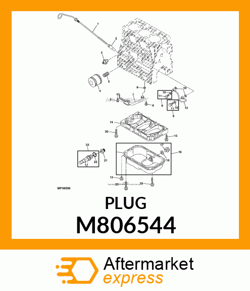 PLUG, DRAIN 22 M806544