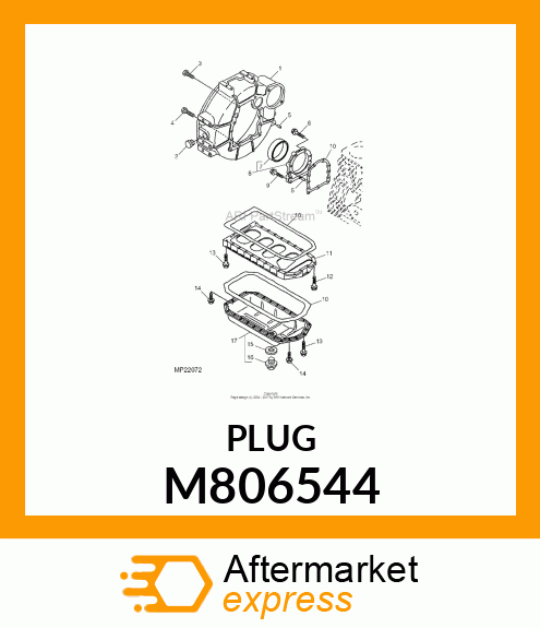 PLUG, DRAIN 22 M806544