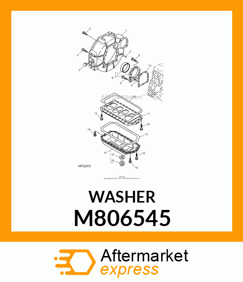 WASHER, SEAL 22 M806545