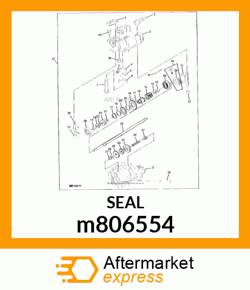 SEAL, OUTPUT SHAFT m806554