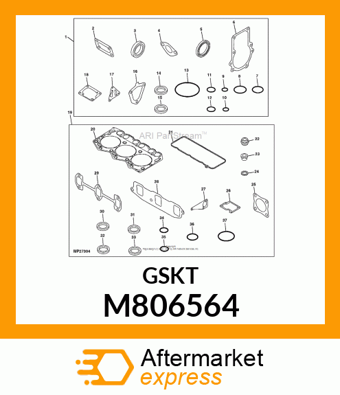 GASKET, INTAKE MANIFOLD M806564