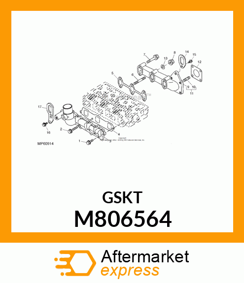 GASKET, INTAKE MANIFOLD M806564