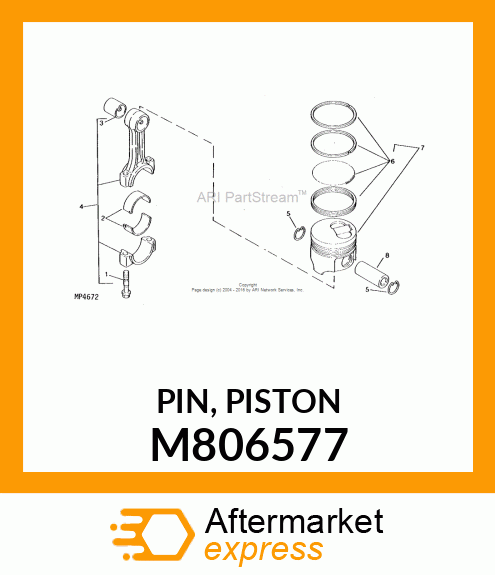 PIN, PISTON M806577