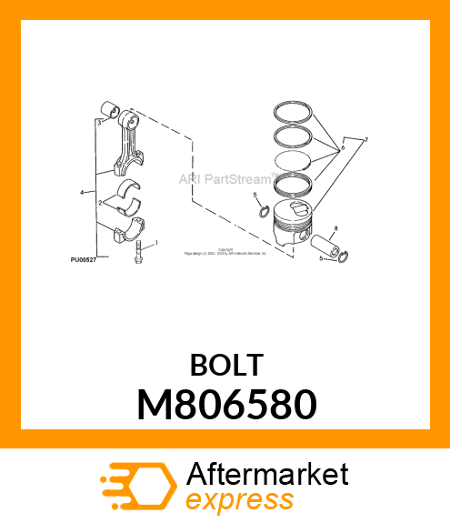 BOLT, ROD M806580