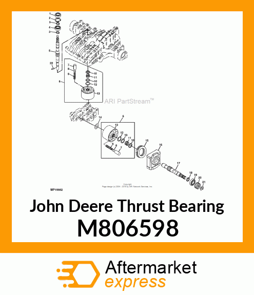 BEARING, THRUST 35ID X 62OD X 18W M806598