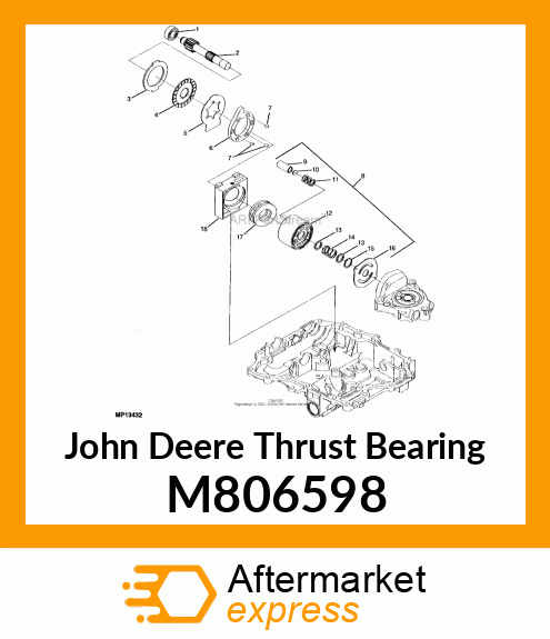 BEARING, THRUST 35ID X 62OD X 18W M806598