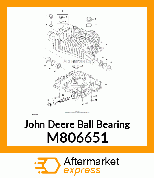 BEARING, BALL 25.375ID X 47OD X 12W M806651