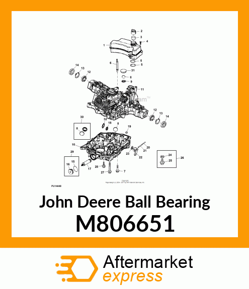 BEARING, BALL 25.375ID X 47OD X 12W M806651