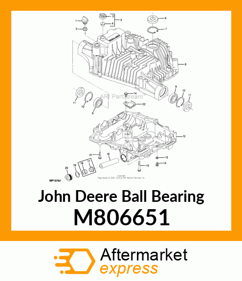 BEARING, BALL 25.375ID X 47OD X 12W M806651