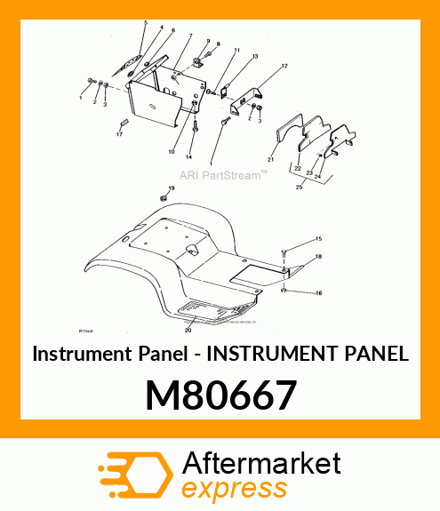 Instrument Panel - INSTRUMENT PANEL M80667