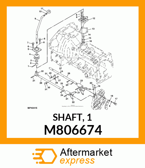 SHAFT, 1 M806674