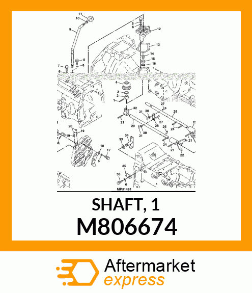 SHAFT, 1 M806674