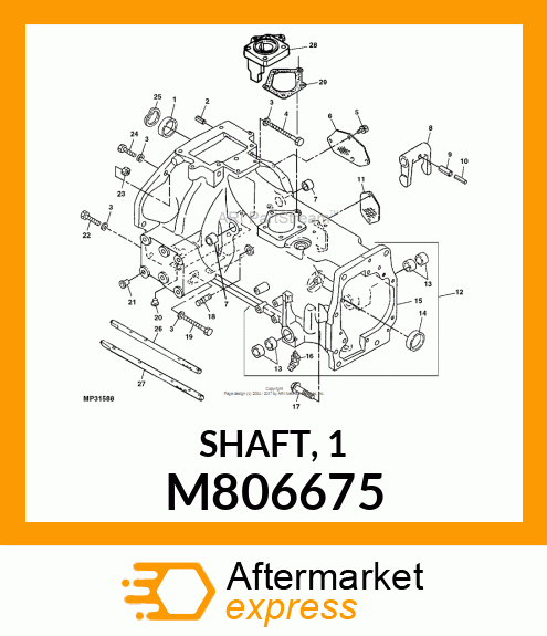 SHAFT, 1 M806675